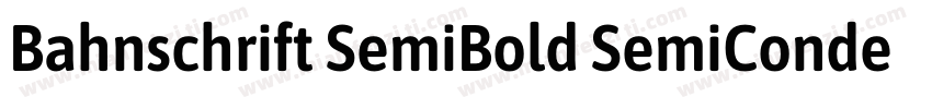 Bahnschrift SemiBold SemiCondensed字体转换